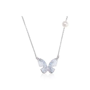 IDOKAWA Freshwater Pearl Necklaces Women's Blue White