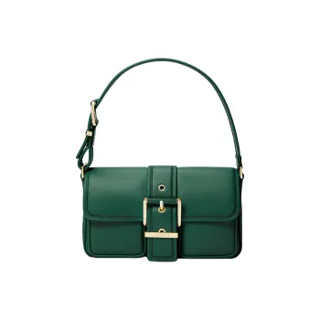 MICHAEL KORS Colby Leather Handbag Shoulder Bag Medium Size Women's Dark Green