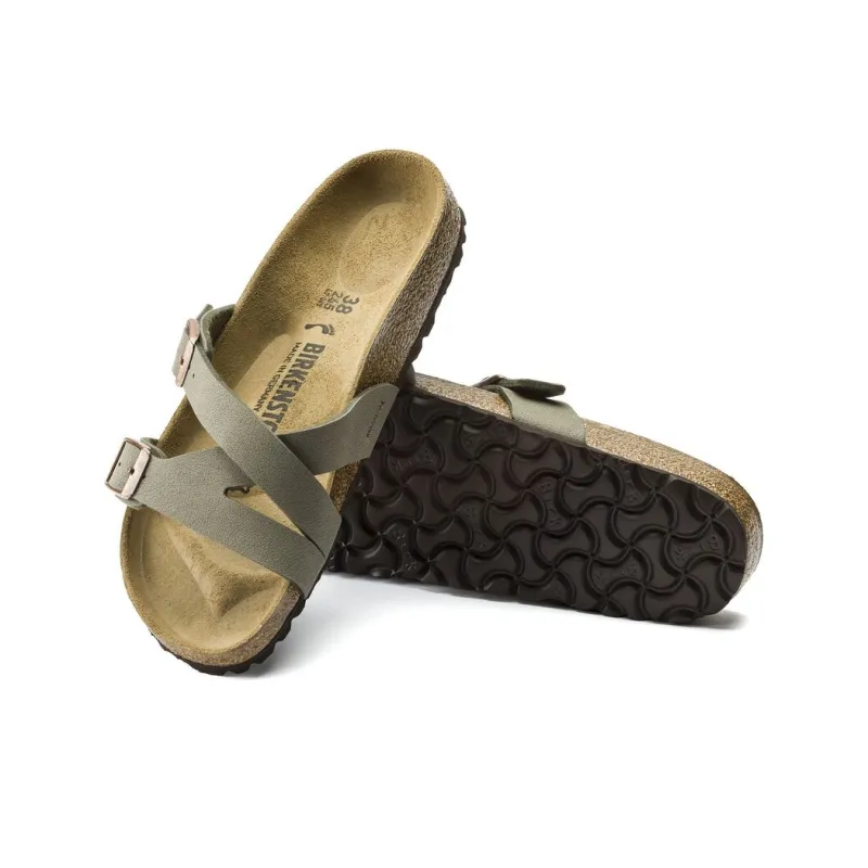 Birkenstock Yao EVA Slip-Resistant Slide Slippers Women's Lime Gray Regular-4