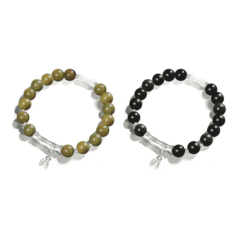 JIAFULAI Ebony Bracelets Unisex-2