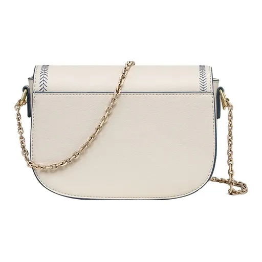 MILLIE'S Cow Leather Patchwork Synthetic Leather Shoulder Bag Crossbody Bag Regular Women's Ecru-3