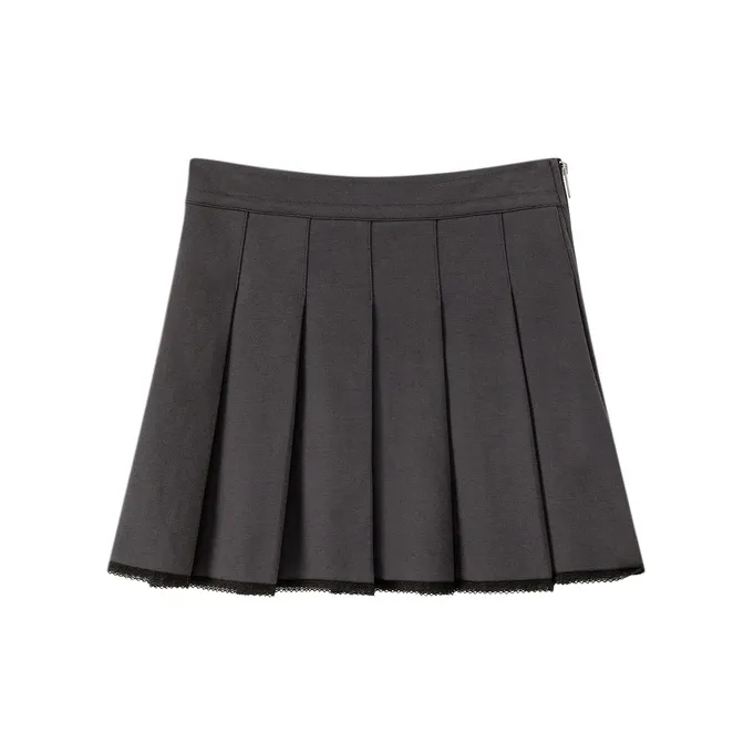 CHUU Casual Short Skirts Women's Dark Gray-1