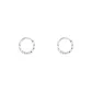 9mm Twist Style Hoop Earrings 1 Pair Eh-3031.ebJ