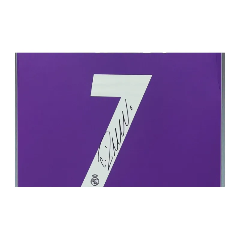 Three For Real Madrid Jersey Includes SA Certificate Framed Unisex-1