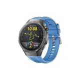 GT5PRO 46 Same Style Silicone-Topaz Blue-Silver-Tone Buckle