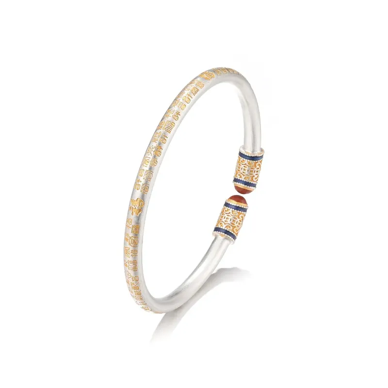 KING SIZE JEWELRY 999 Fine Silver Bangles Women's-0