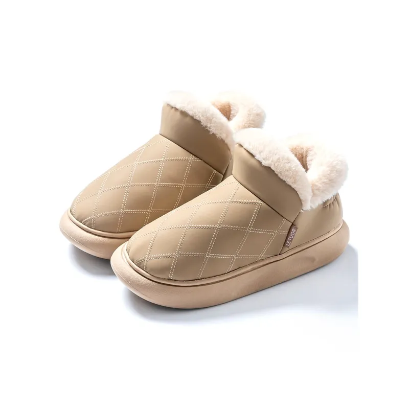 Le Drag Cotton Slippers Light Gray/Light Coffee/Camel/Apricot/Brown-17