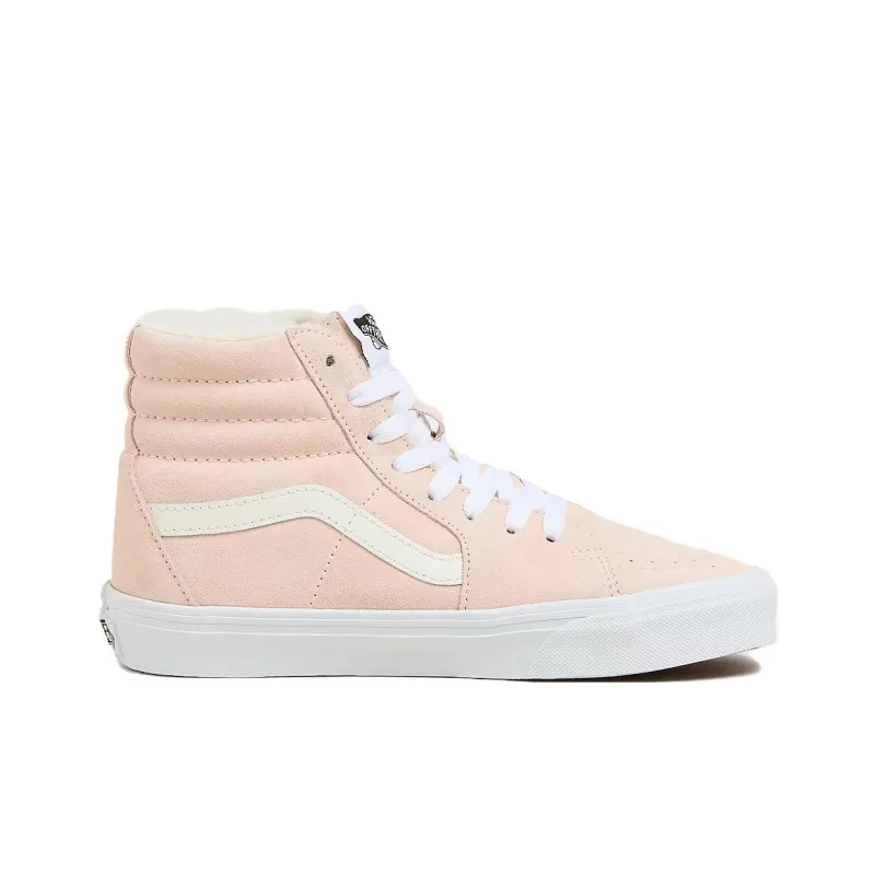 Vans Anti Slip Wear Resistant High Top Skateboard Shoes Women's Light Pink-1