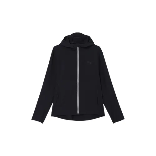 Anta Running Collection Water Resistant Windproof Breathable Wear Resistant Windbreaker Jacket Men's Basic Black