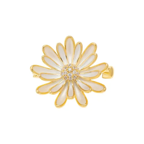 VAN GOGH Synthetic Cubic Zirconia Copper Brooches Unisex