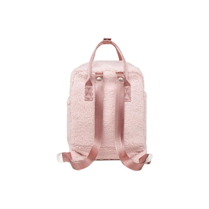 Dickies Polyester Backpack Small Size Women's Lotus Pink/Creamy Apricot/Coffee Brown-10