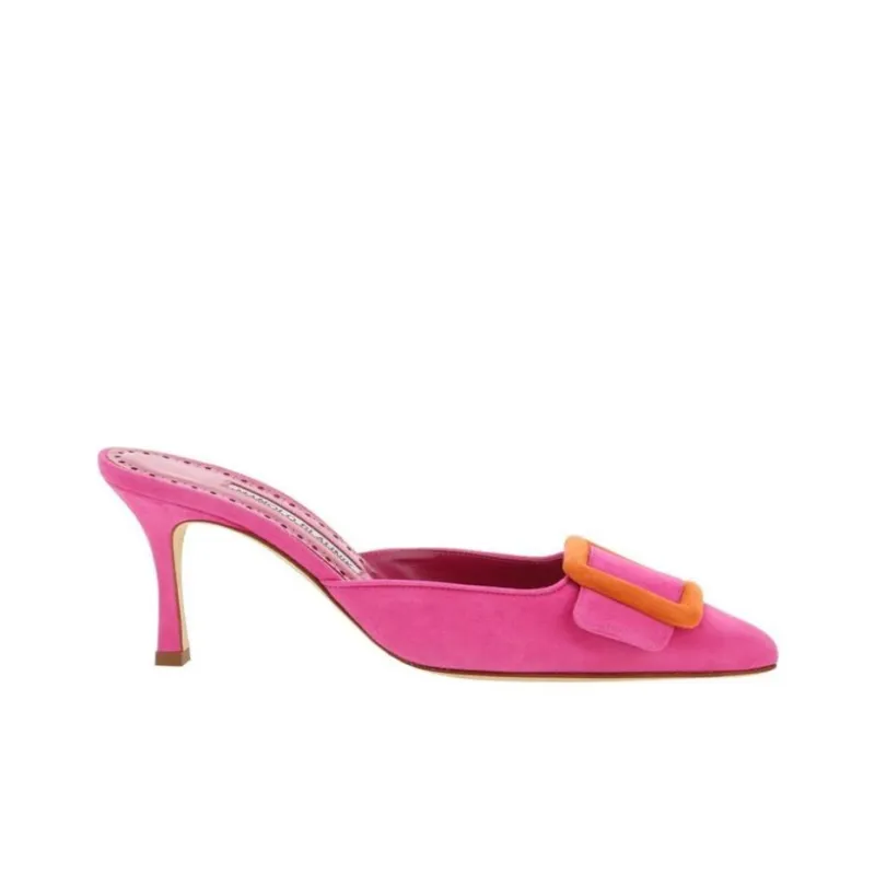 MANOLO BLAHNIK Maysalebi Other Wrap-toe Slippers Women's Pink-1