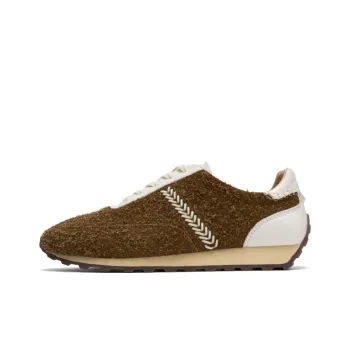 FOOT INDUSTRY Anti Slip Wear Resistant Low Top Running Shoes Unisex Tan