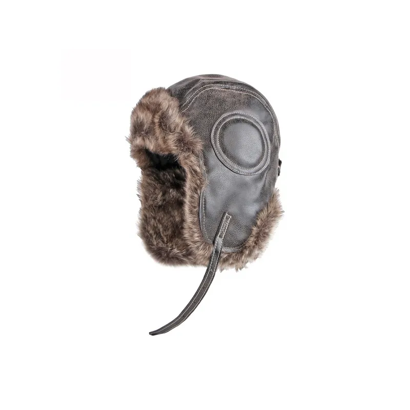 CARDANRO Artificial Leather Trapper Hats Unisex-4