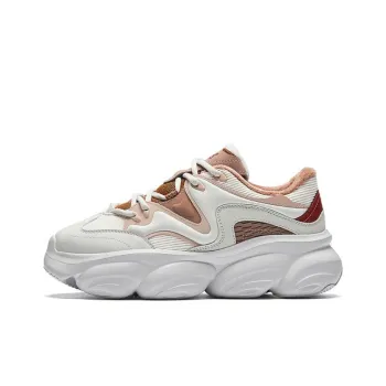 Anta Fleece Claws Slip Resistant Warm Low Top Casual Shoes Women's White Pink Brown