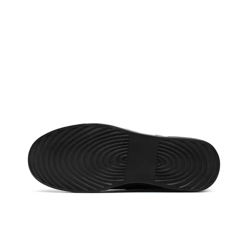 He Jinchang Low Top Skateboard Shoes Men's Black-5