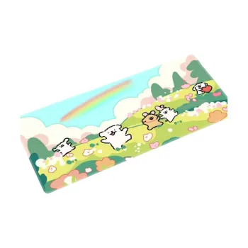 LOVINGCOOL Natural Rubber Cute Cartoon Maltese Large Keyboard Pad With Thickened Edges Office Desk Mat Mouse Pads