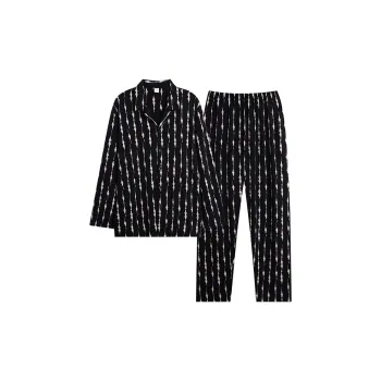 Sha Qian Pajama Set Men's Black