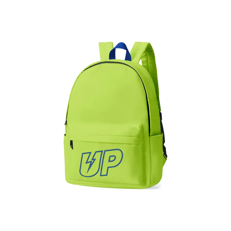 TURN UP Polyester Students Backpack Regular Unisex Green-1