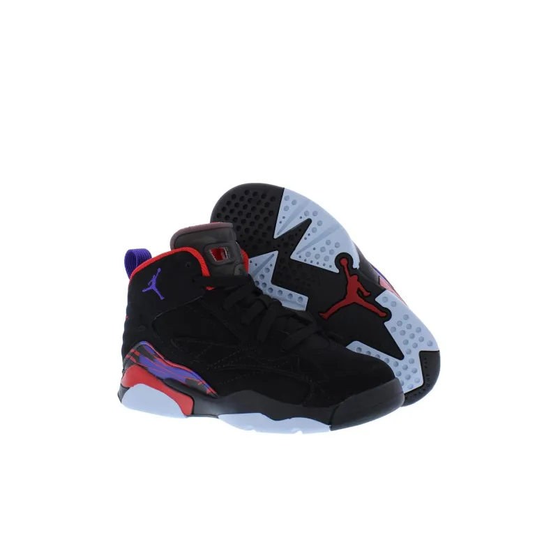 Jordan MVP Anti Slip Wear Resistant Mid Top Children's Basketball Shoes Black Children Aged 3 7 Years Old-3