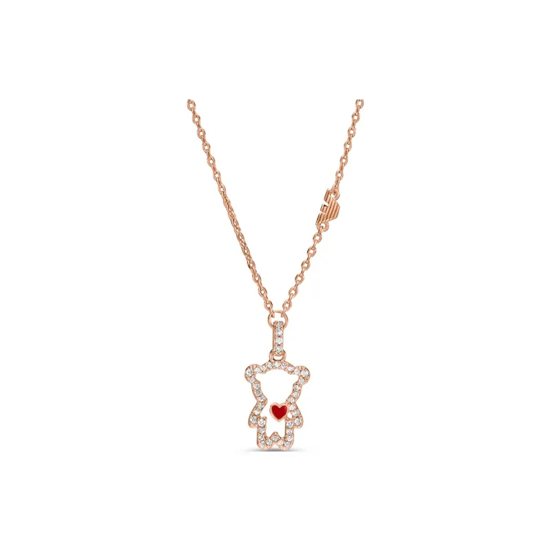 EMPORIO ARMANI 14K Rose Gold Plated Brass Pendant Necklace-6