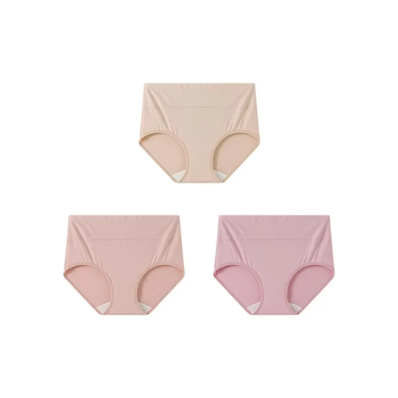 YOUNGYELL Antibacterial 100% Cotton Crotch Underpants Women's 3 Pack-3