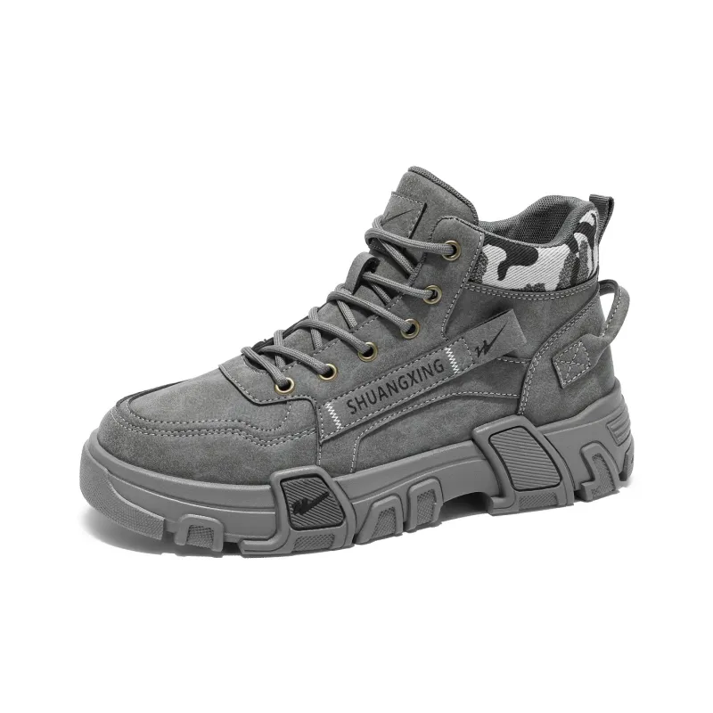 Binary Work Boots Men Mid Top Black-16