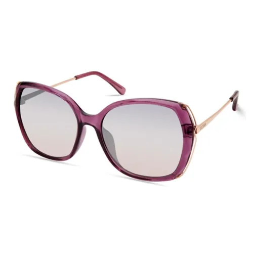 GUESS Metal Irregular Shape Sunglasses Women's Gold