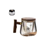 [Walnut Wood]Bodhi Mountain View 400ml[Mountain View Filter]+Tea Pot