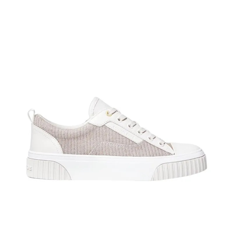 MICHAEL KORS Oscar Low-Top Stylish Skateboarding Shoes Women's Ecru-1