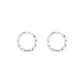 18mm Twist Style Hoop Earrings 1 Pair Eh-3031.ebO