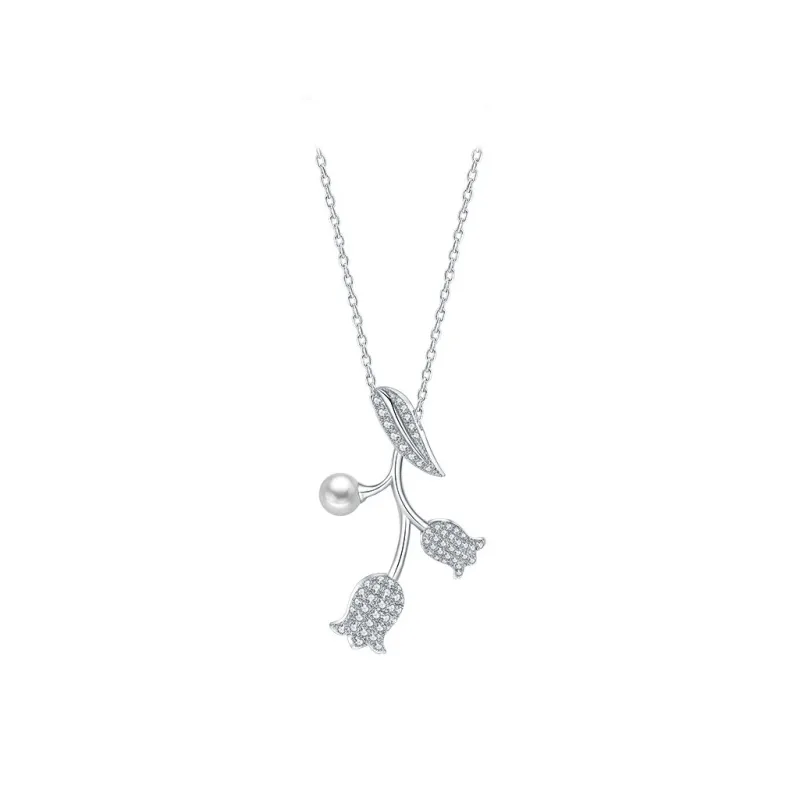 BABYBEI Shell Pearl Necklaces Women's-0