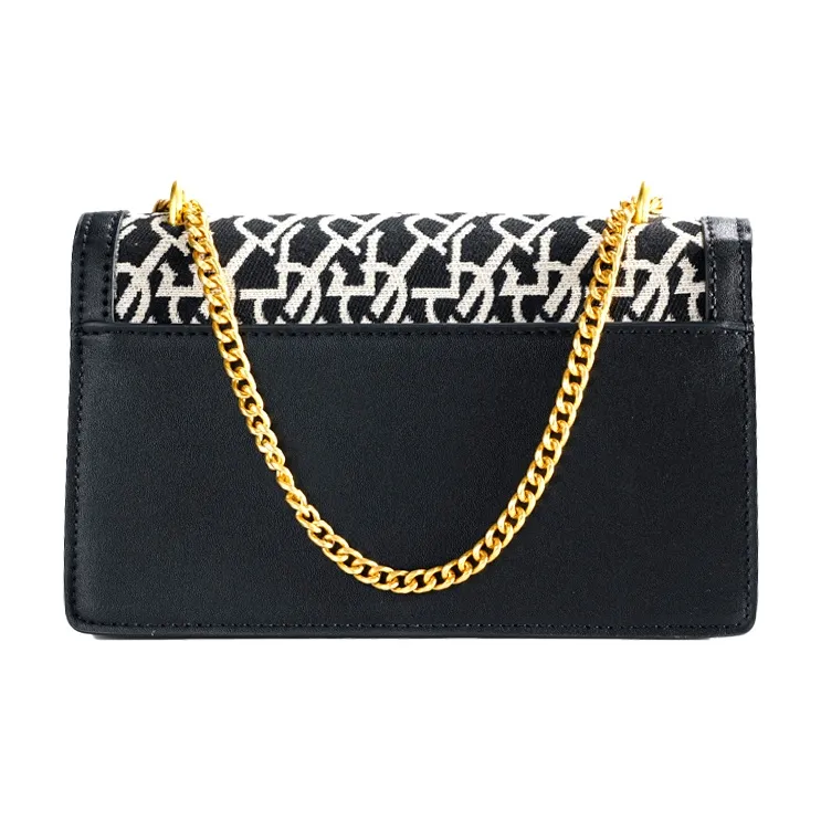CHRISBELLA Fabric, PU Shoulder Bag, Crossbody Bag Regular Unisex Black-2