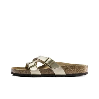Birkenstock Yao EVA Slip-Resistant Slide Slippers Women's Gold Narrow Fit