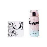 Pink Mist Sea+Kitten Sticker+Graffiti Shopping Bag