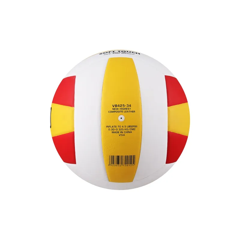 Star Advanced PU Material Size 5 Volleyball Unisex Red Yellow White-6