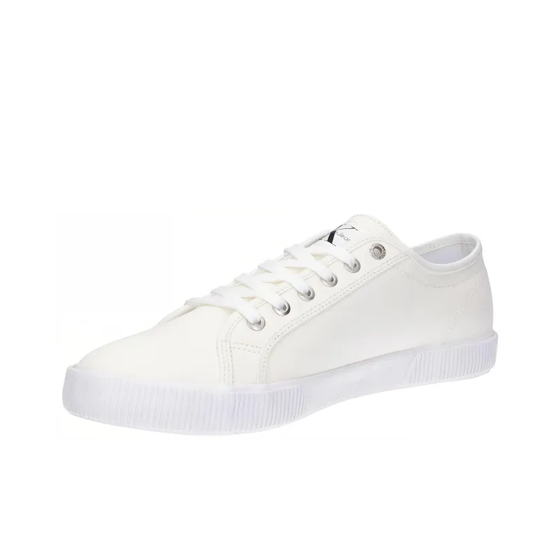 CKJ CALVIN KLEIN JEANS Low Top Skateboard Shoes Men's White-3
