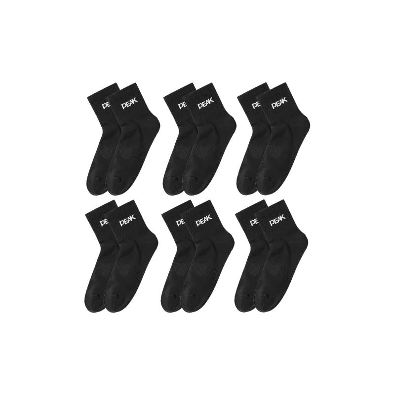 PEAK Mid Calf Socks Men's 6 Pack-1