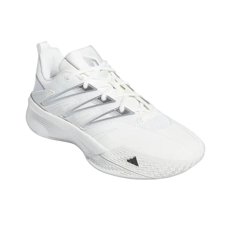 Adidas Dame Certified 3 Low Core White Core Black Silver Metallic-1