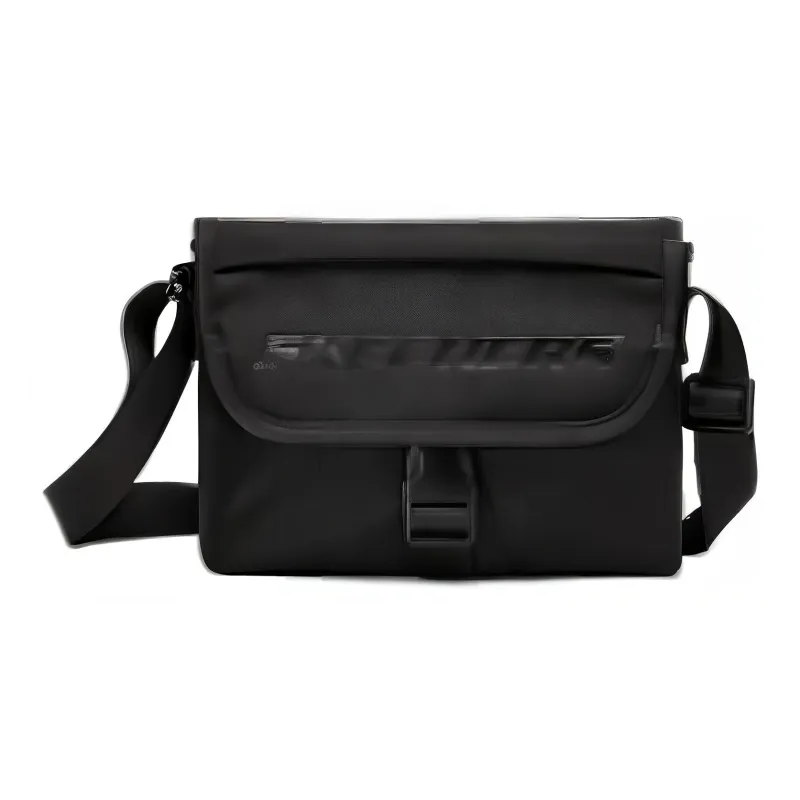 Skechers Fabric Messenger Bag Crossbody Bag Shoulder Bag Regular Unisex Carbon Black-1
