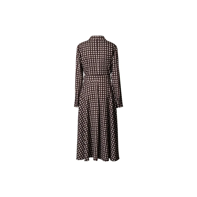ROEYSHOUSE Long Sleeved Dresses Women's Plaid-1