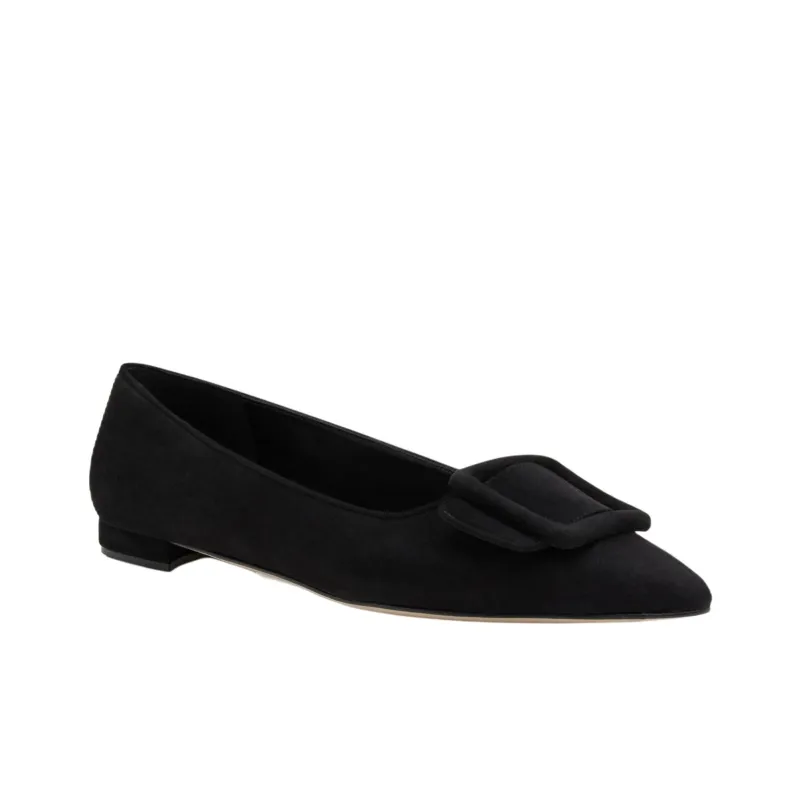MANOLO BLAHNIK Casual Single Shoes 1cm Women's Black-2