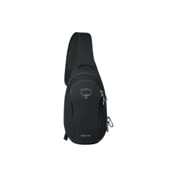 OSPREY Polyester Sling Bag, Crossbody Bag Unisex Black