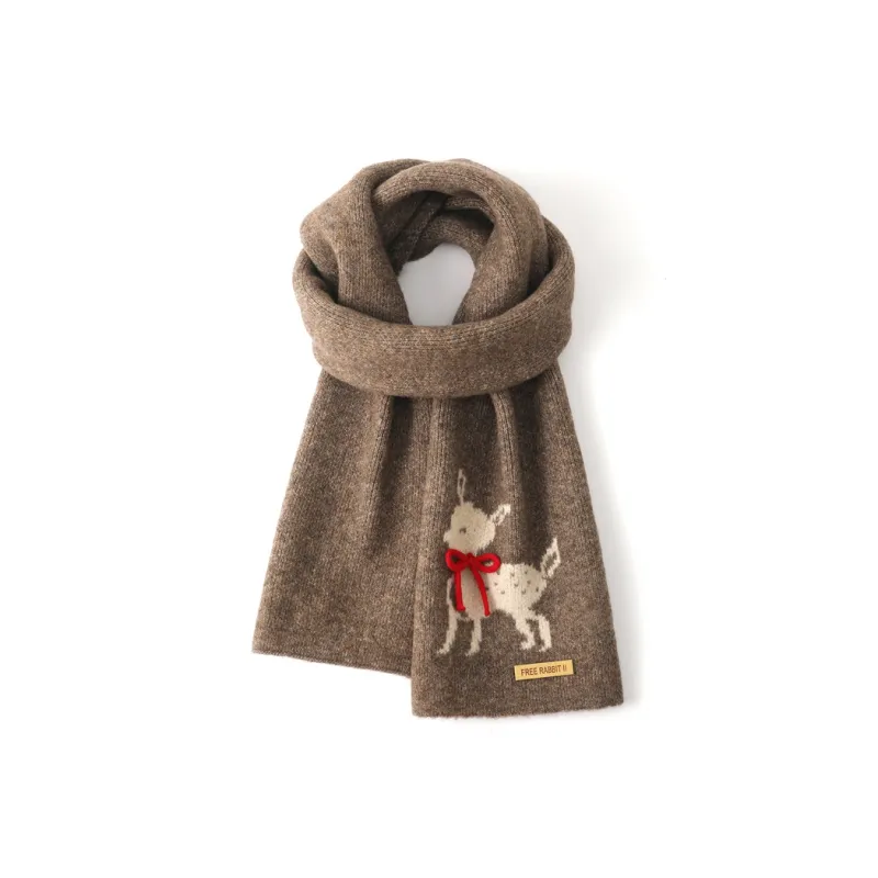 FREE RABBITⅡ Knit Scarves Unisex-2