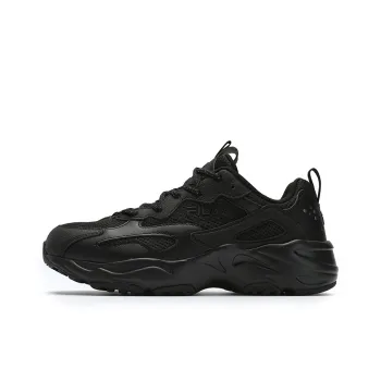 FILA Tracer Wear Resistant Low Top Running Shoes Women's Black
