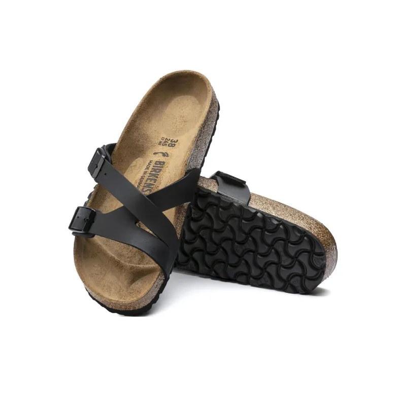 Birkenstock Yao EVA Slip-Resistant Slide Slippers Women's Black Narrow Fit-4