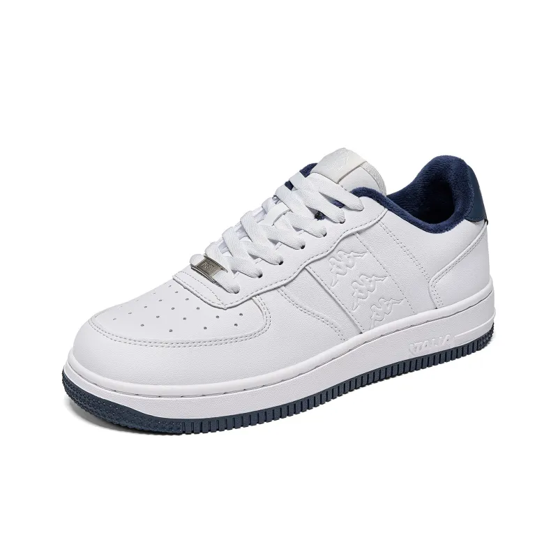 Kappa Back to Back Thermal Slip Resistant And Abrasion Resistant Low Top Skateboard Shoes Unisex White Blue-3