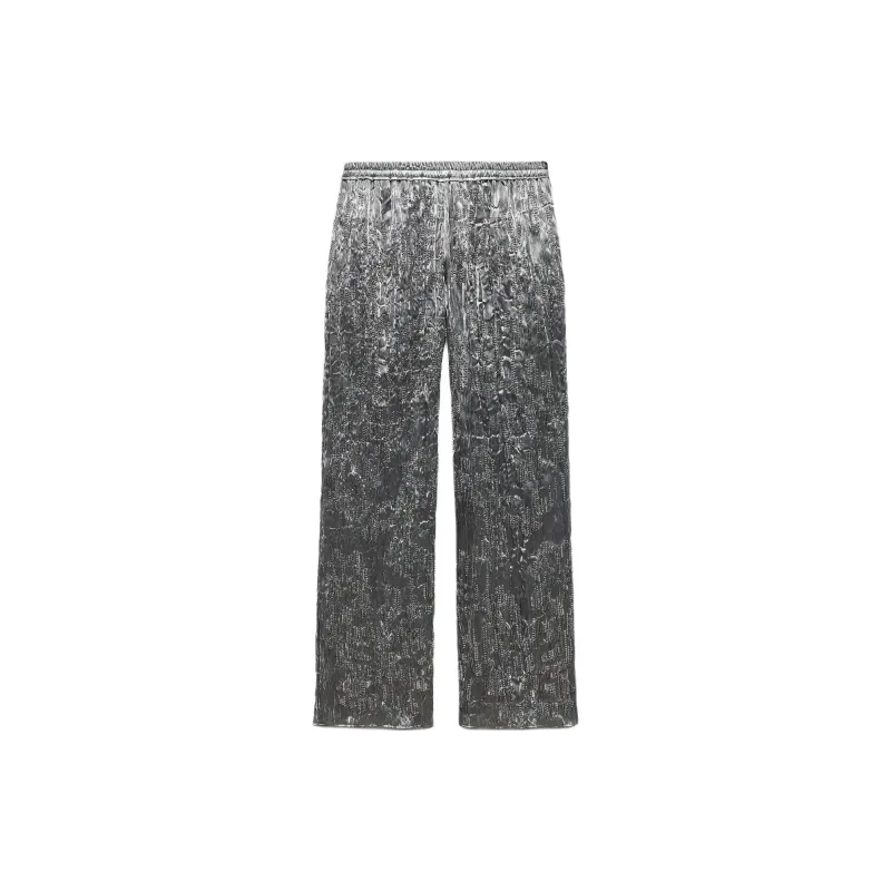 ZARA ZW Series Casual Pants Women's Silver-1