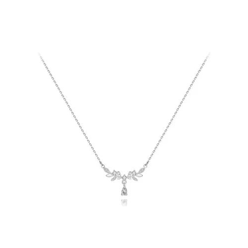 SGM S999 Fine Silver Wheat Peaceful Unique Elegant Advanced Elegant, Commute Everyday Date Gift, Girl Necklace Women's