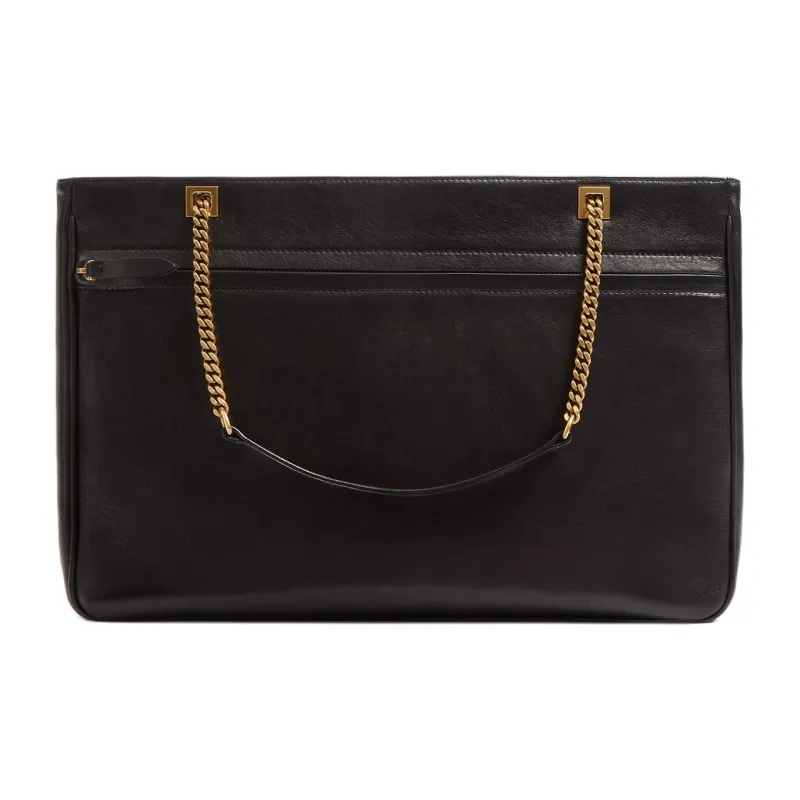 Valentino Sheepskin Crossbody Bag Shoulder Bag Medium Size Women's Black & Brown-3